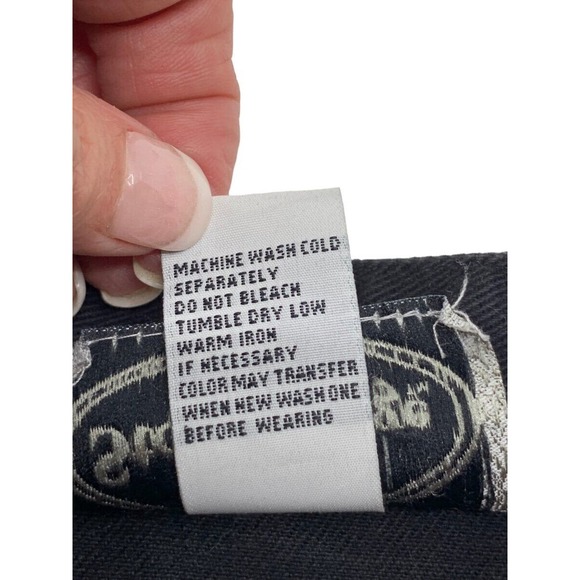 Stonebridge Petites LS Button Front Black Denim Jacket Embroidered Studded‎ 8P - Picture 4 of 5